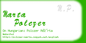 marta polczer business card